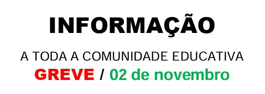 Pr�-Aviso de Greve de 2 de novembro de 2026