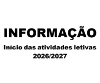 Informa��o de in�cio das atividades letivas - 2026/2027